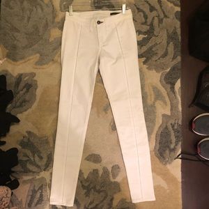 Rag and bone white mid-rise skinny jeans